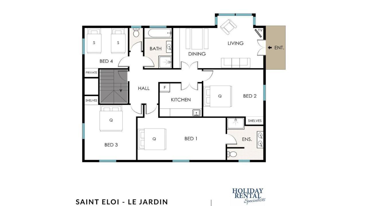 Saint Eloi Le Jardin Villa Burradoo Kültér fotó